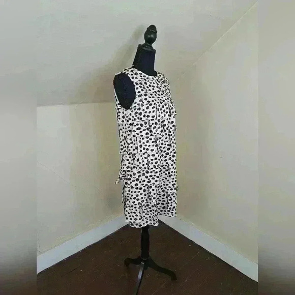 3.1 Phillip Lim Tiered Ruffle Mini Dress Cheetah Print Cotton Jersey Size S - Picture 5 of 11